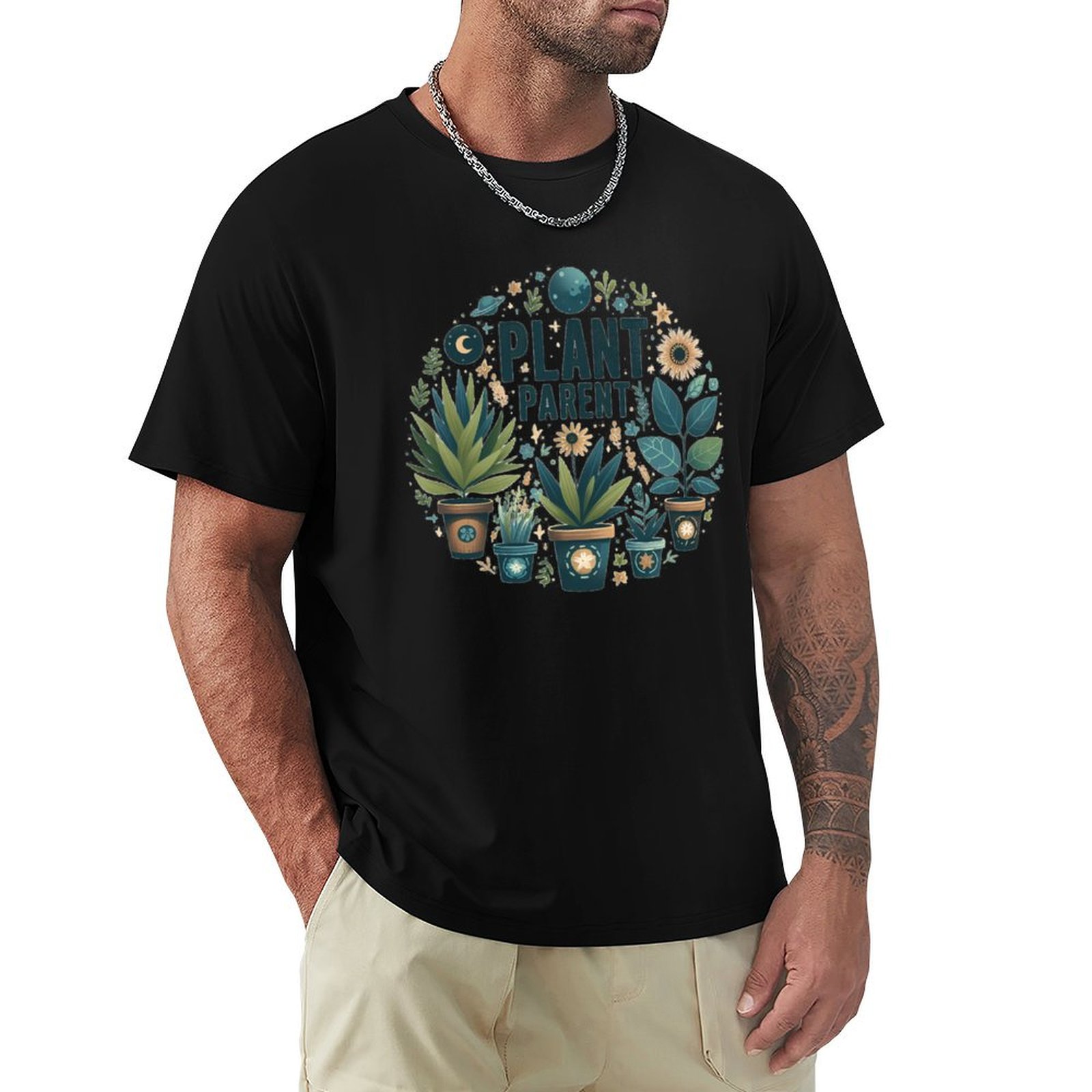 Plant Parent T Shirt - T-shirt con stampa artistica 